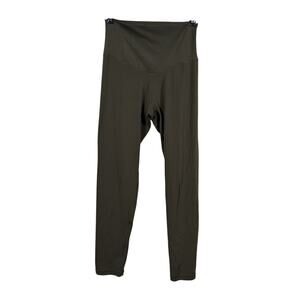 Aerie Leggings Womens Medium Olive Green OFFLINE Real Me High Waisted 7/8 Nylon